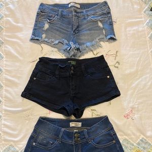 Bundle of 3 shorts.